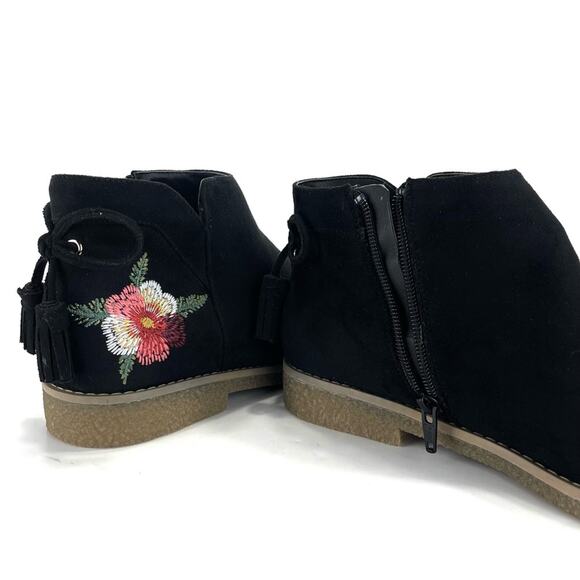 Comfortview Sienna Women Black Bootie Sz 9.5 Faux Suede Slip-Resistant AnkleBoot - Picture 13 of 15